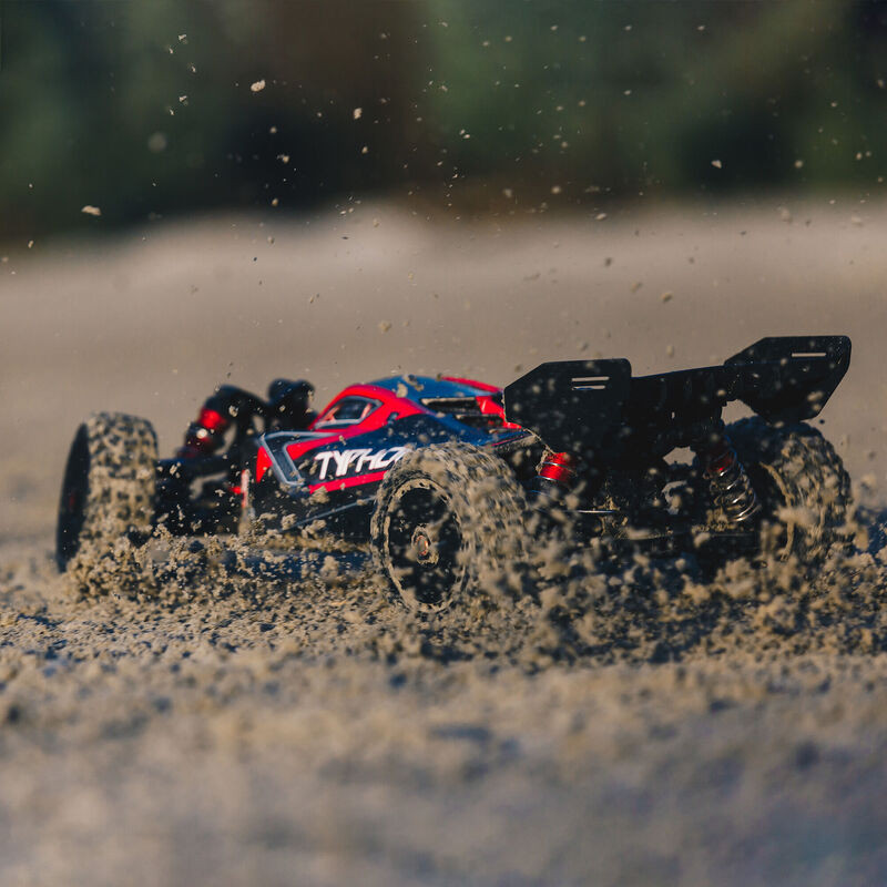 ARRMA ARA8606V5 1/8 TYPHON 6S V5 4WD BLX Buggy w/ Spektrum Firma