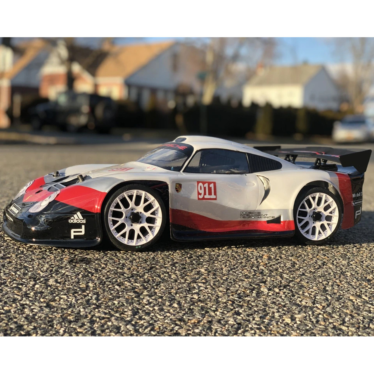 Delta Plastik USA 0165 Porsche 911 GT1 EVO 1/8 GT RC Car Clear