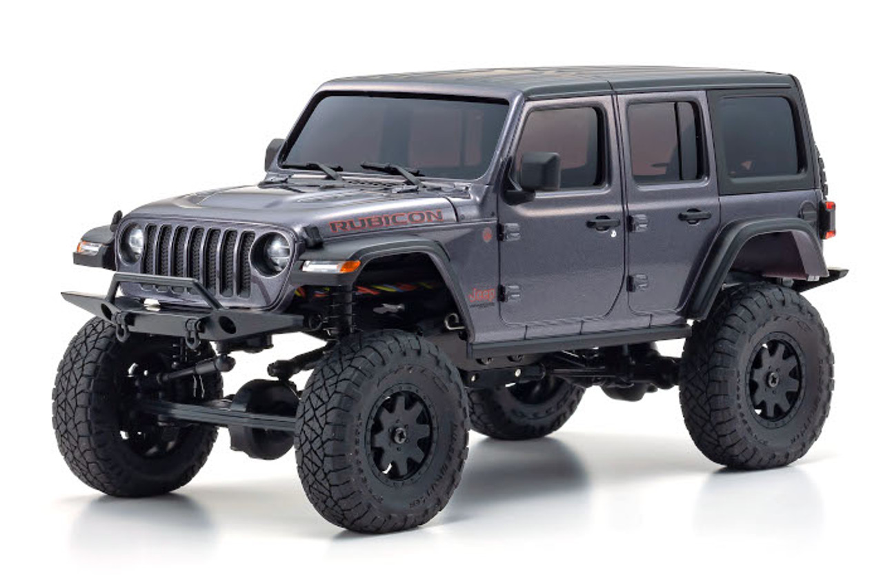 Kyosho 32521GM Mini-Z 4X4 Jeep Wrangler Unlimited Rubicon Granite Metallic  RTR Crawler