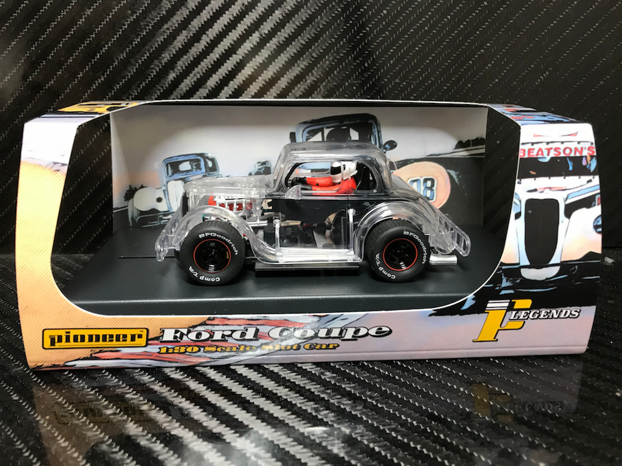 Details about   Pioneer Clear Xray '34 Ford Coupe Legends Racer DPR 1/30 1/32 Slot Car P114 