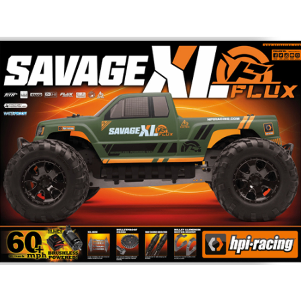 HPI Racing SAVAGE XL FLUX V2 1/8 2,4Ghz RTR BRUSHLESS 160103