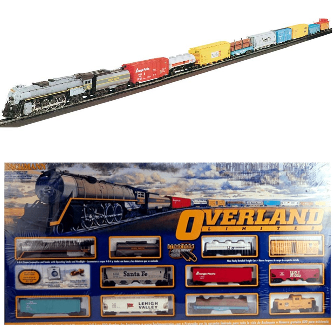 Bachmann HO Scale 00614 Overland Limited Train Set NEW In Box 