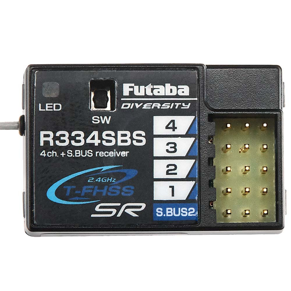 Futaba フタバ　R334SBS Futaba R334SBS S.Bus2 T-FHSS SR HV Receiver - Nitro Hobbies