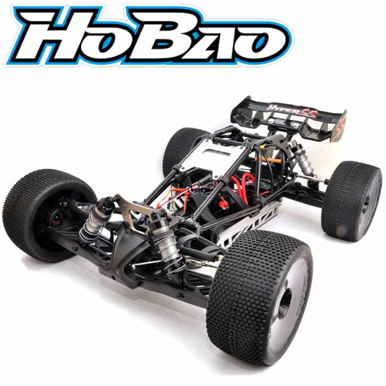 HoBao Racing 1/8 Scale Hyper SS Cage Brushless Truggy RTR w/ Orange Cage /  Radio