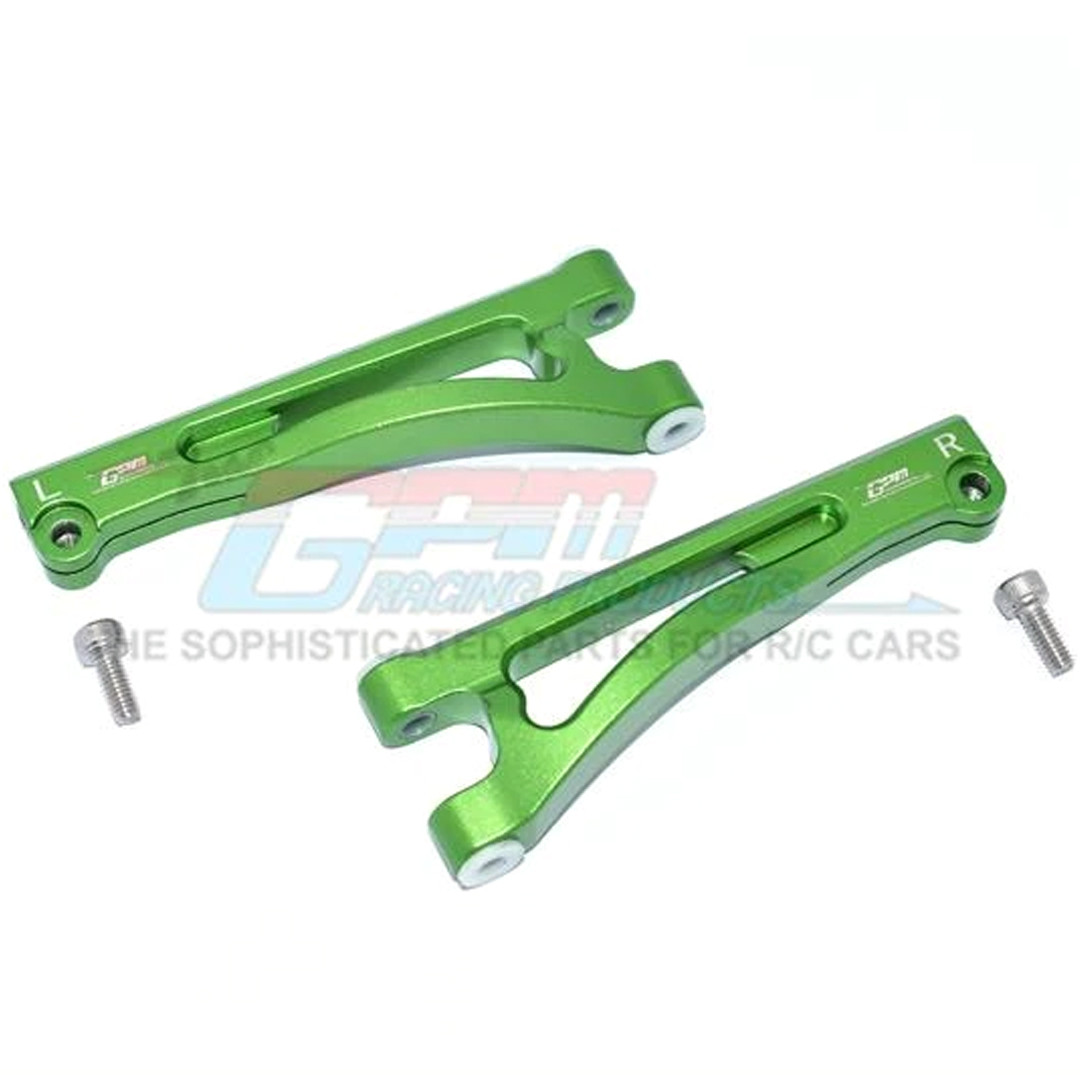 GPM Racing Aluminum Front Upper Arms Green : Arrma 1/7 Mojave 6S