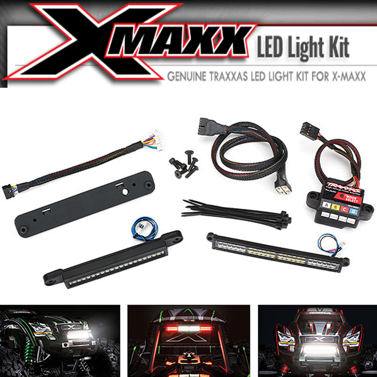 Traxxas 7885 Complete LED Light Kit w/ #6590 High-Voltage Power Amplifier :  X-Maxx - Nitro Hobbies