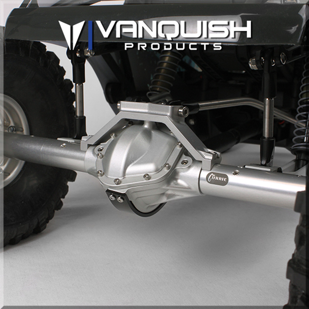 Vanquish VPS08346 Aluminum Wraith/Yeti Centered Pumpkin Rear Currie Axle  Black Nitro Hobbies
