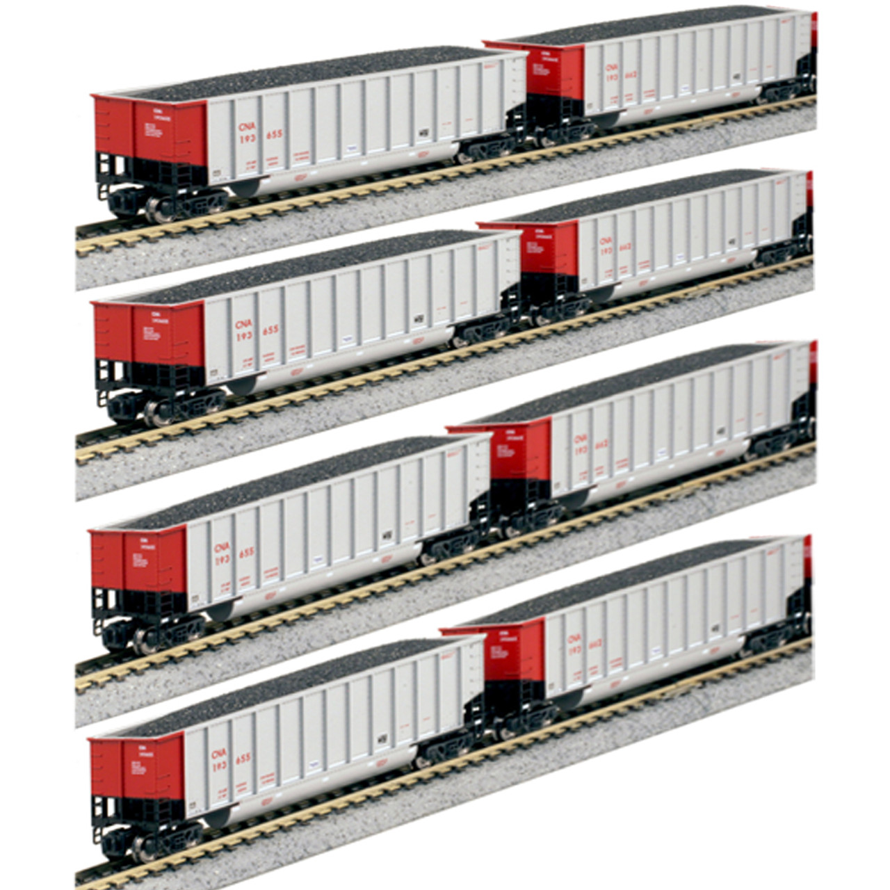 Kato 106-4629 Bethgon Coalporter 8-Car Pack Set Train Canadian