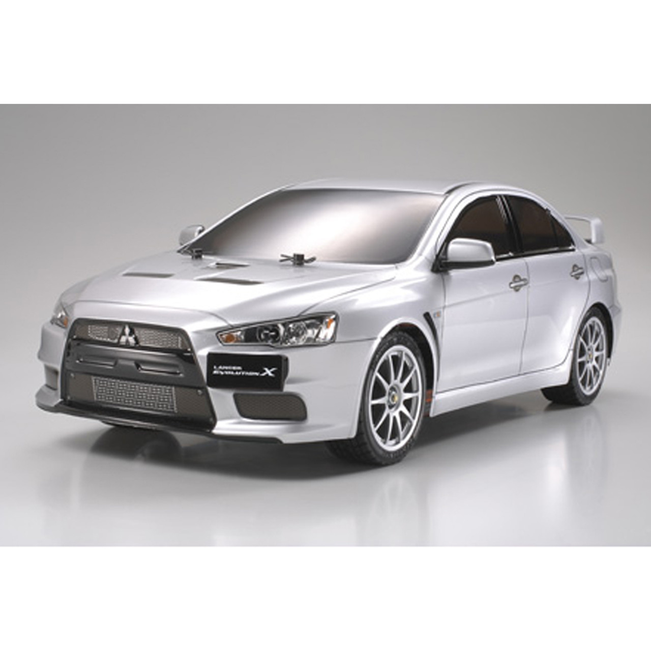 Tamiya 58437 1/10 RC Mitsubishi Lancer Evolution X 4WD Racing Car Kit w/  LED Light