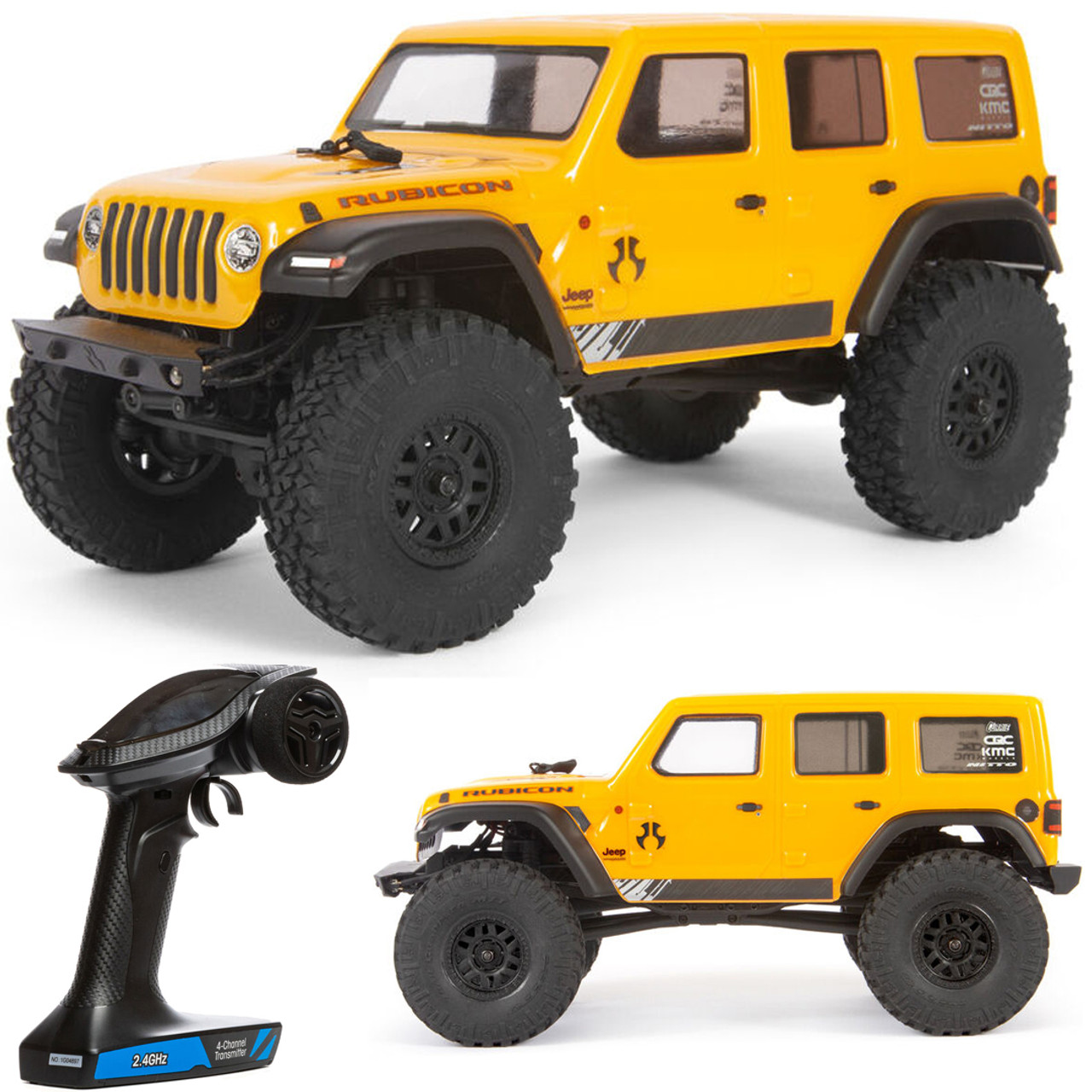 Axial AXI00002V2T2 SCX24 2019 Jeep Wrangler JLU CRC 1/24 4WD RTR Yellow