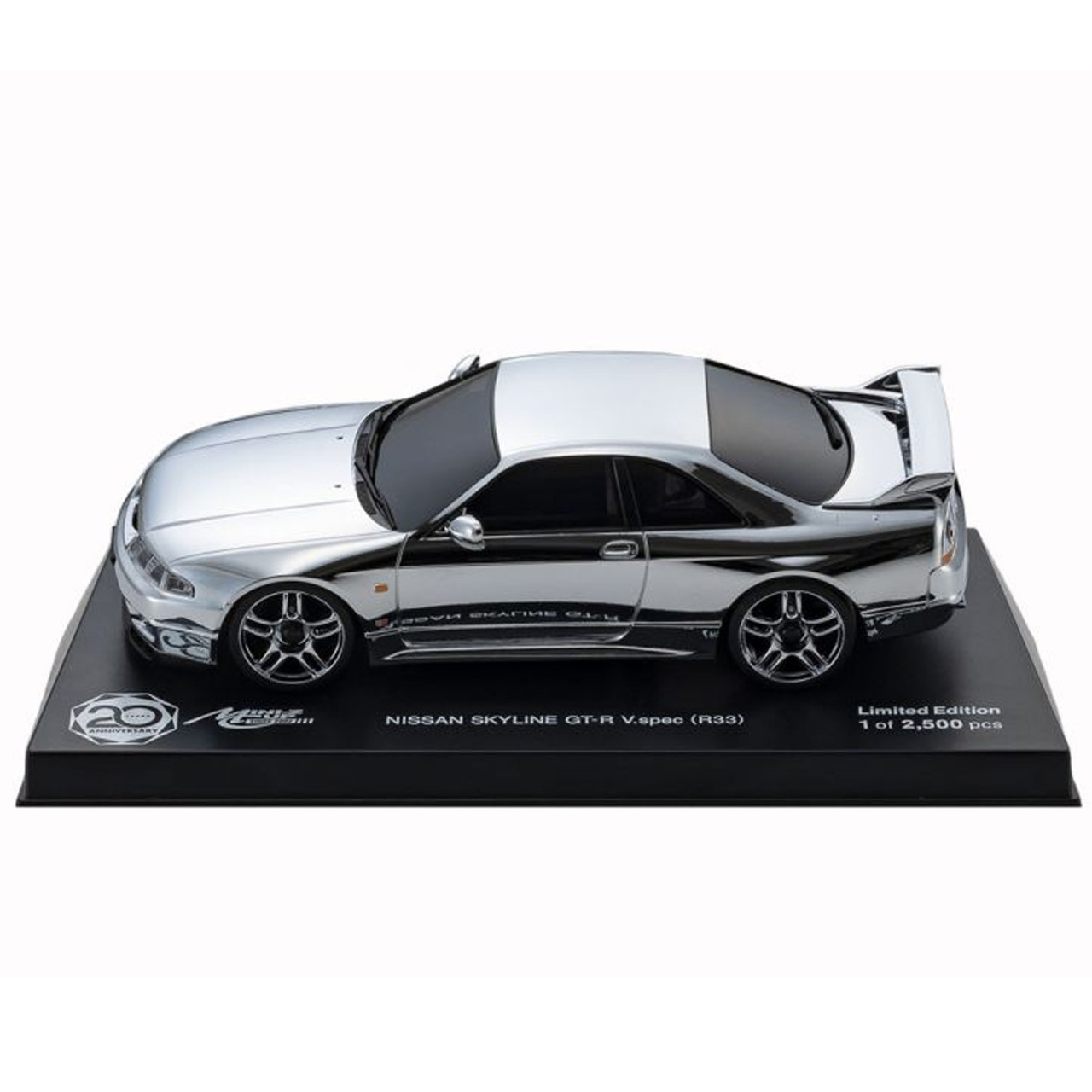 Kyosho Mini-Z CUP 20th Anniversary NISSAN SKYLINE GT-R V.Spec (R33) Chrome  Silver