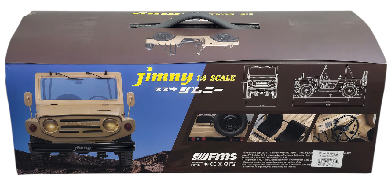 FMS 1/6 1970 Suzuki Jimny 4WD Brushed RTR Rock Crawler - Nitro Hobbies