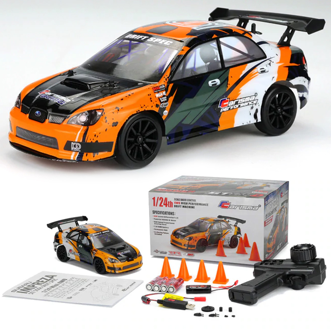 Drift 4WD Radio Control Subaru Fast And Furious WRX STI Drift RC Sports Car  1-14