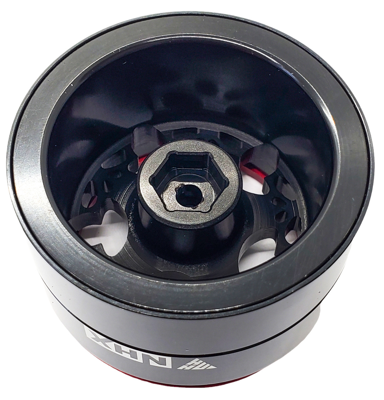 NHX RC 2.2'' Heavy Aluminum Beadlock Crawler Wheels Set - Skull