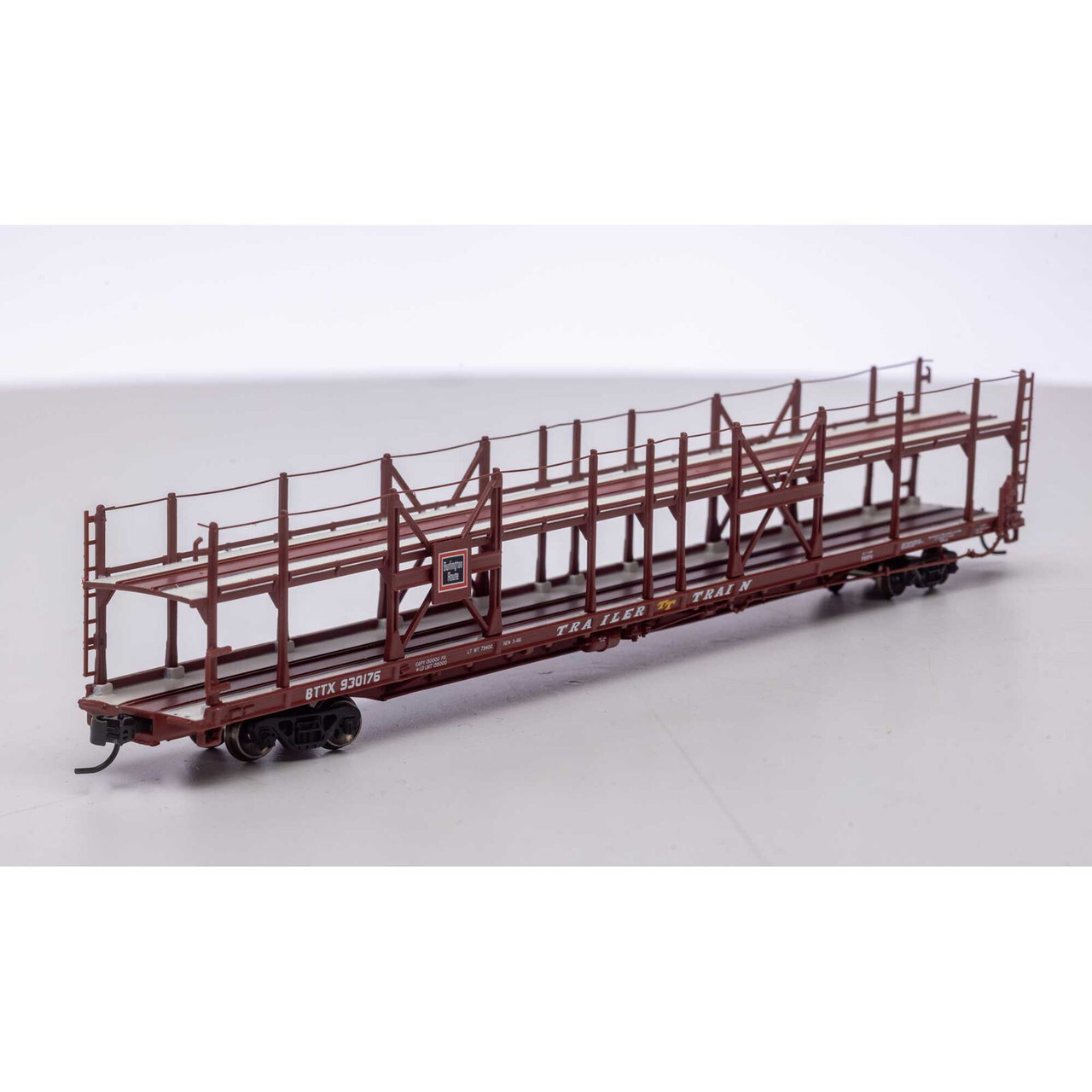Athearn ATH15033 F89-F Bi-Level Auto Rack CB&Q /BTTX #930176 Freight ...