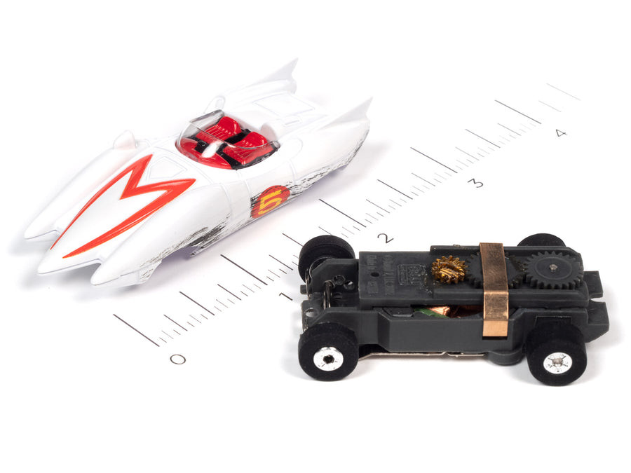Auto World Thunderjet Speed Racer - Mach 5 Race Worn HO Scale Slot