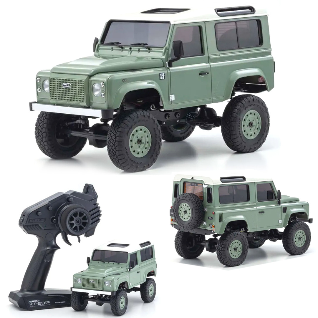 Kyosho 32527GR Mini-Z 4X4 Land Rover Defender 90 Heritage Grasmere