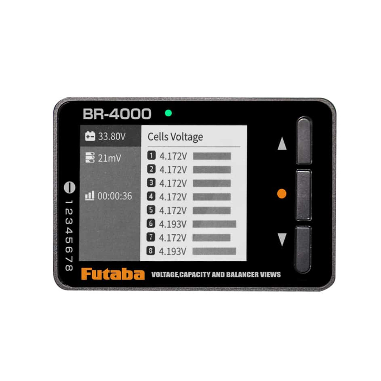 Futaba BR-4000 Battery / Servo / Receiver Checker (LiFe + LiPo +