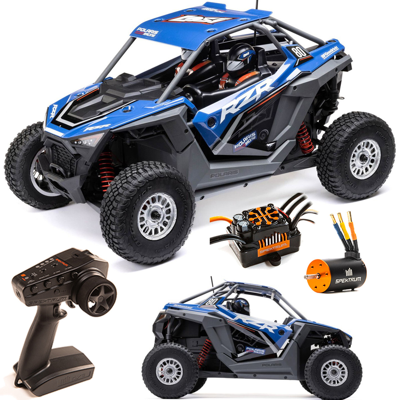 1/10 RZR Rey 4X4 Brushless RTR, PolarisBLUE