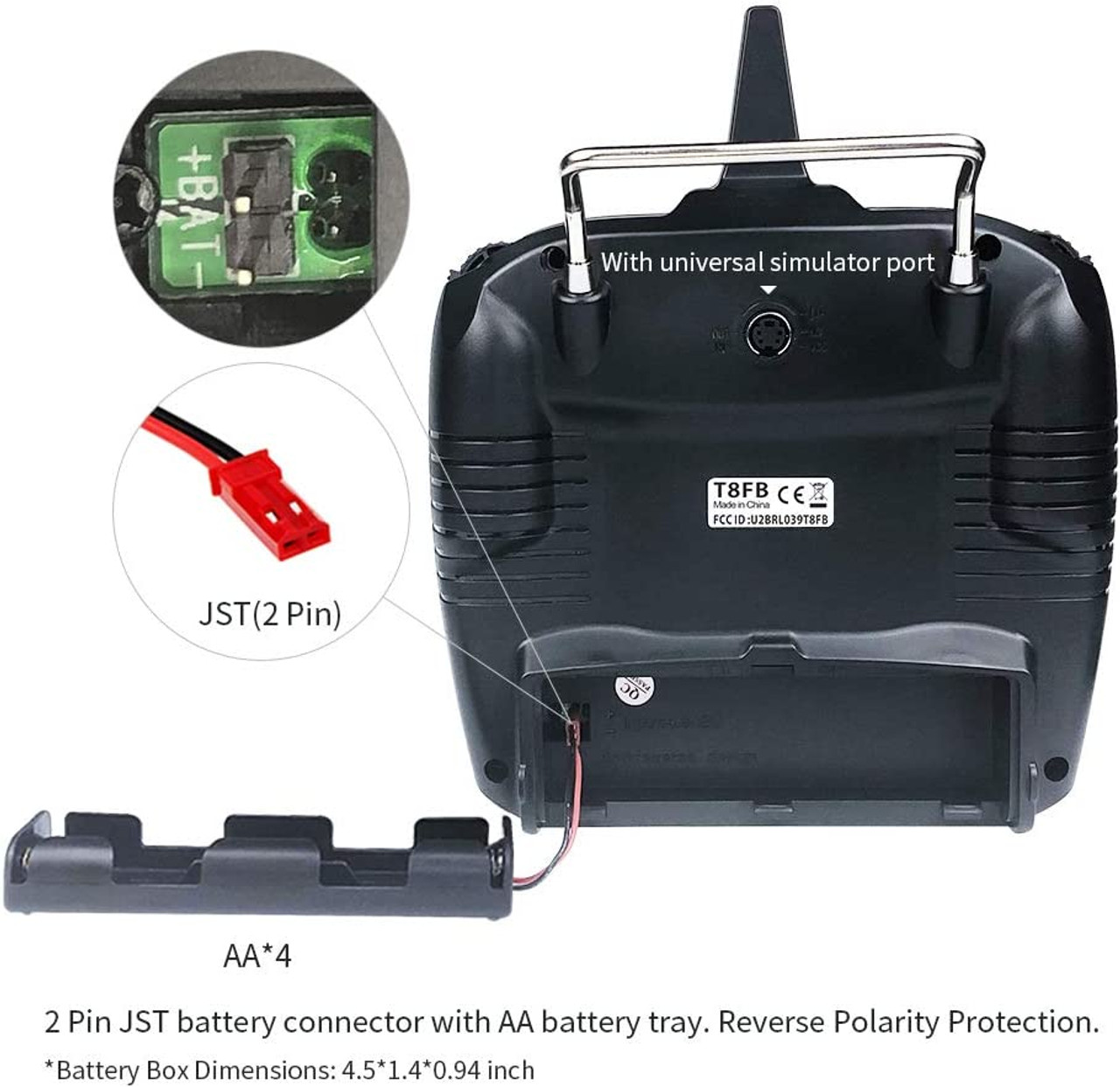 Radiolink T8FB 8 Ch 2.4G RC Transmitter w/ R8EF Receiver