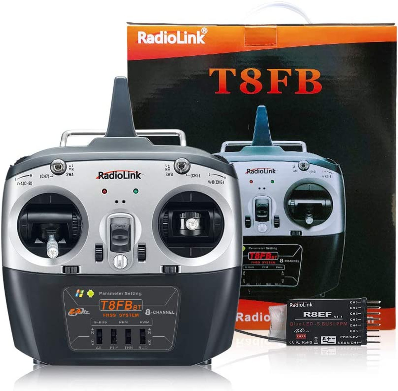 Radiolink T8FB 8 Ch 2.4G RC Transmitter w/ R8EF Receiver