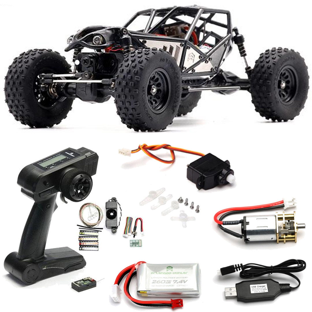 Orlandoo Hunter 1/32 Rock Bouncer 4WD Crawler Kit COMBO - Nitro