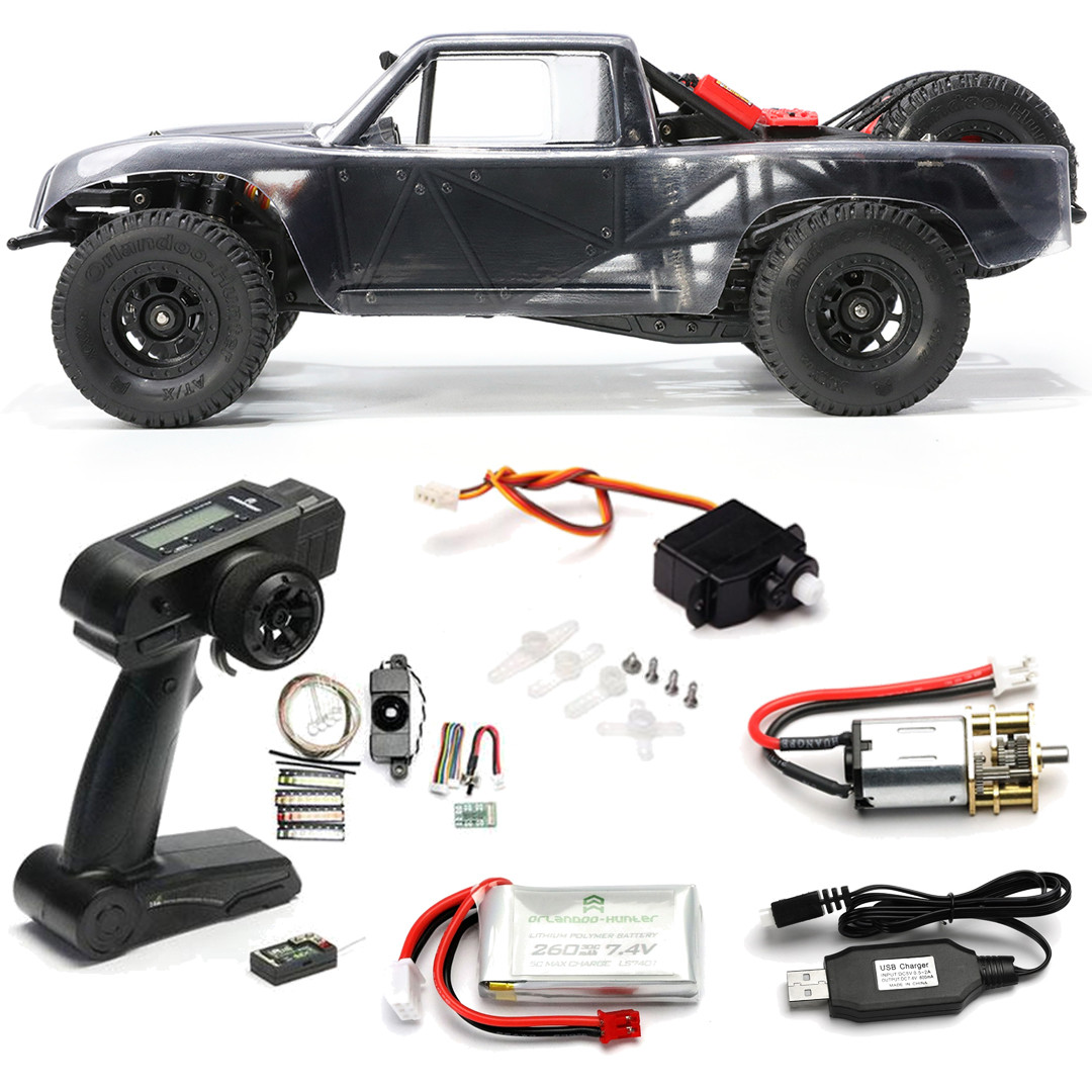 Orlandoo Hunter 1/32 RWD Micro Roll Cage Trophy Truck Kit Clear