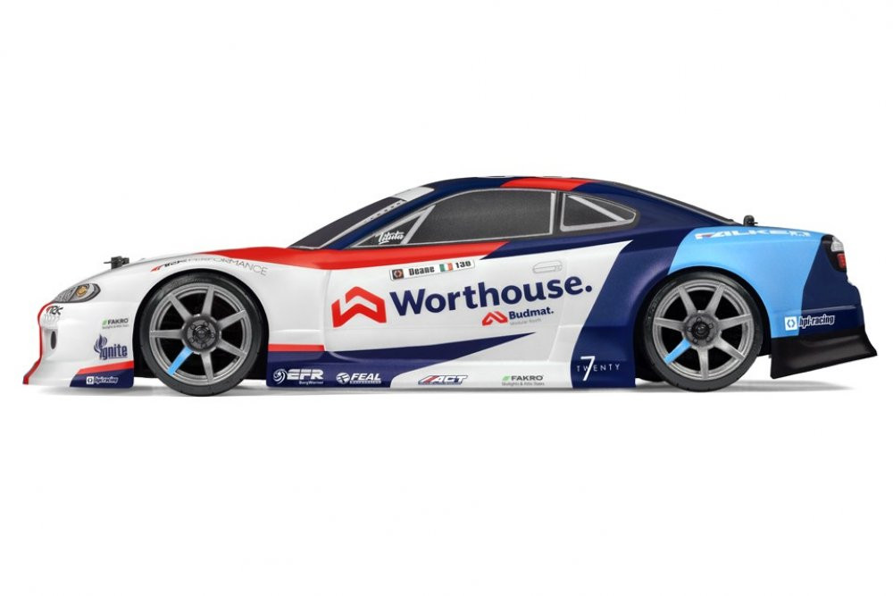 HPI 120097 RS4 Sport 3 Drift Team 4WD Worthouse Nissan S15 RTR Car
