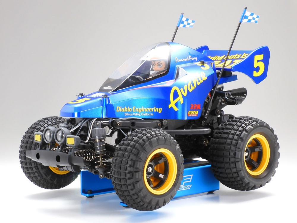 Tamiya 42371 RC Car Maintenance Stand Blue - Nitro Hobbies
