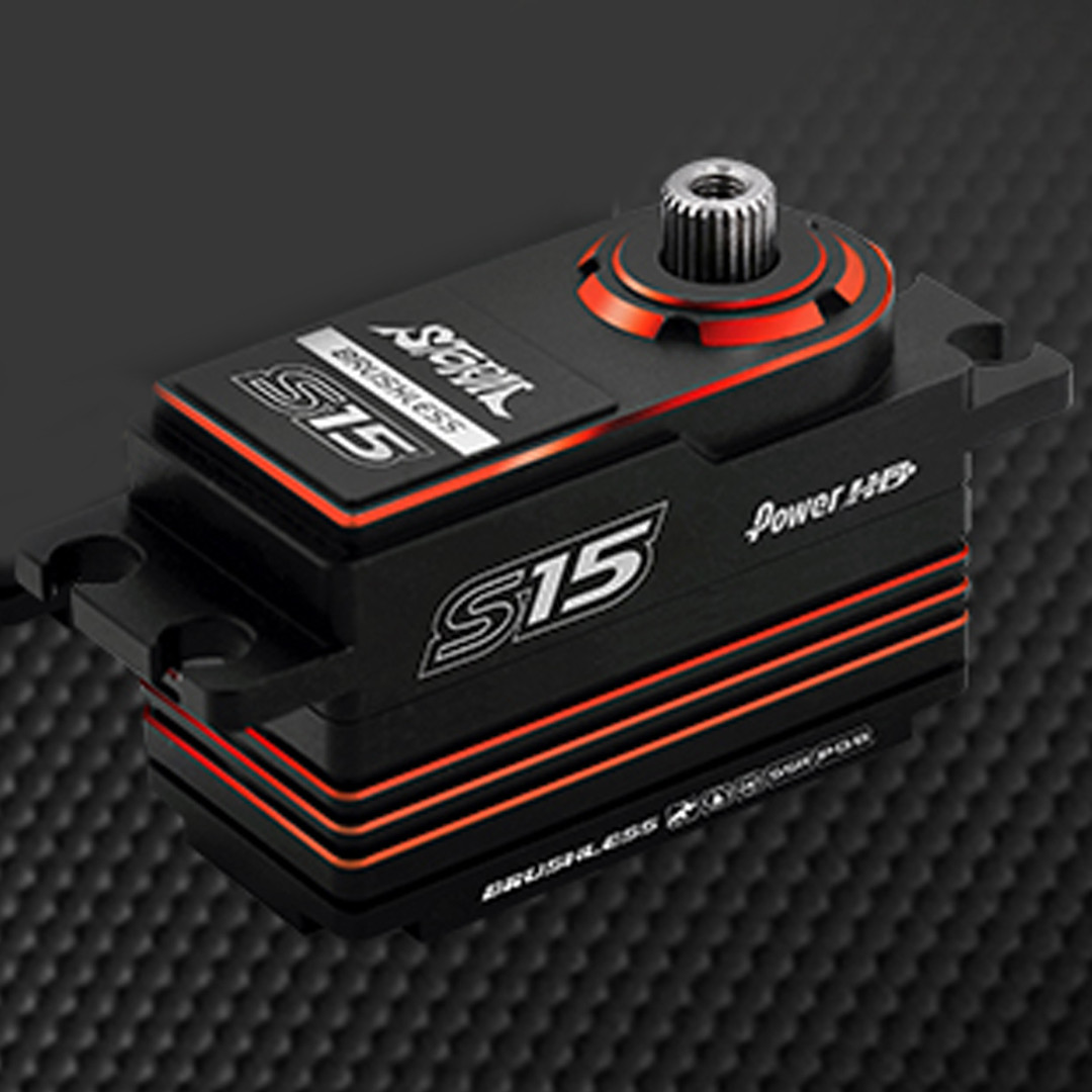 POWER HD STORM S15 Brushless Premium Titaniun & Stell Gear Digital