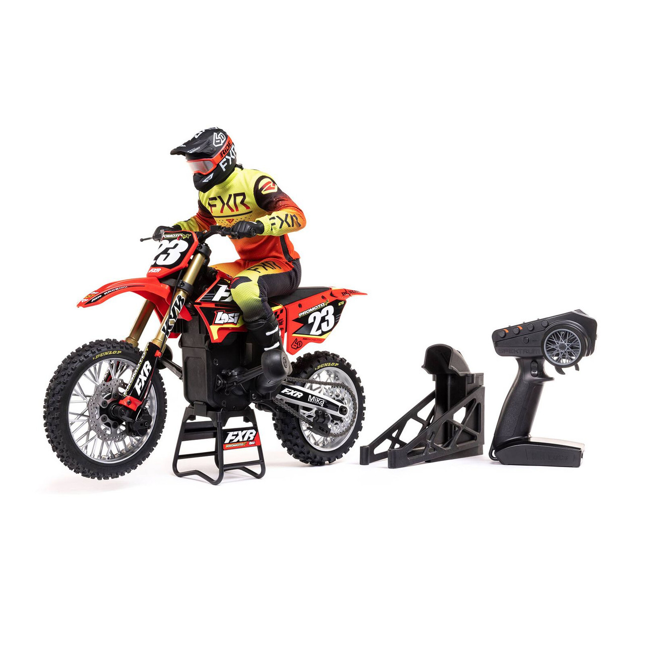 Losi LOS06000T1 1/4 Promoto-MX Motorcycle RTR, FXR Red Nitro Hobbies