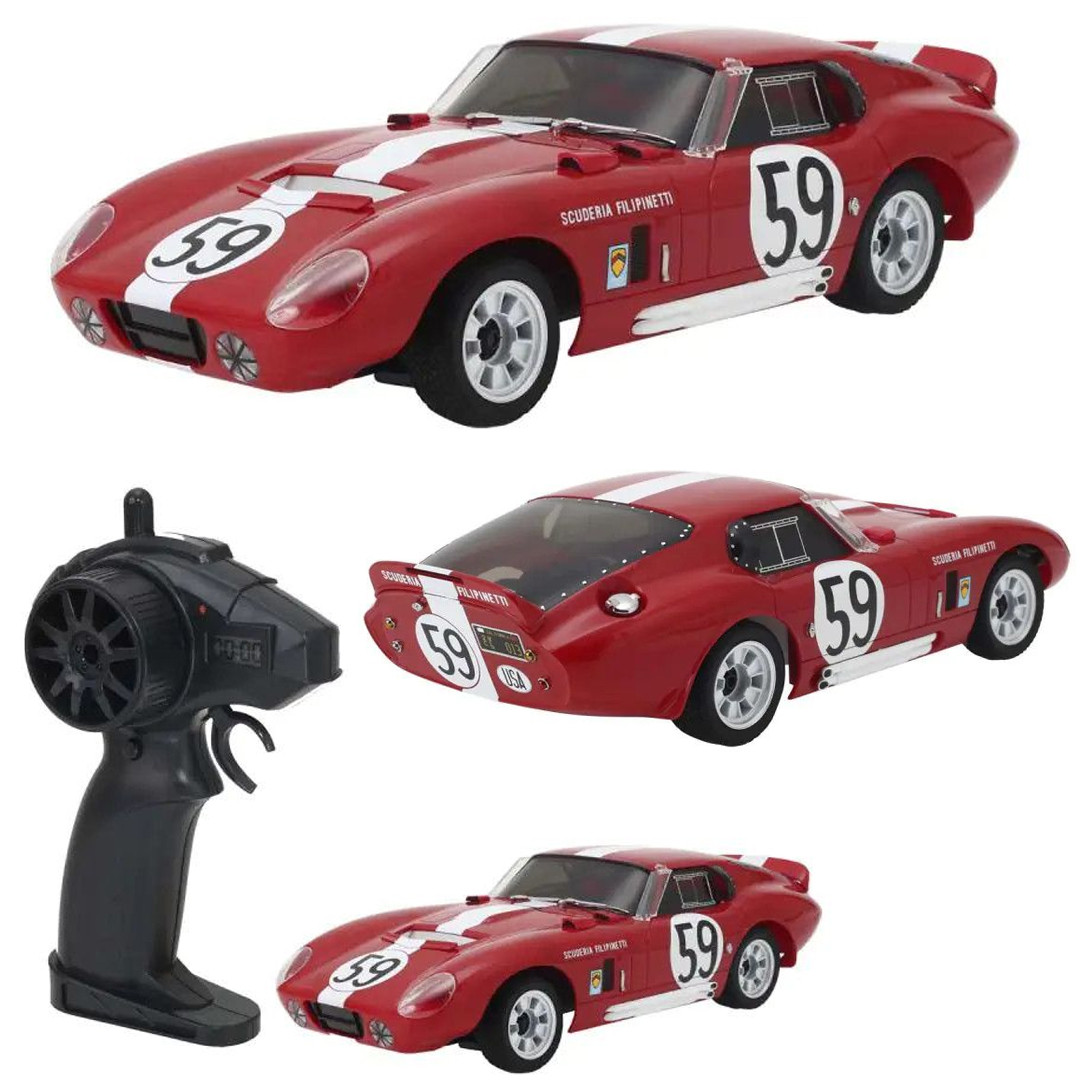 スポーツ N Kyosho 66611 FIRST Mini-Z Shelby Cobra Daytona RTR Red/White