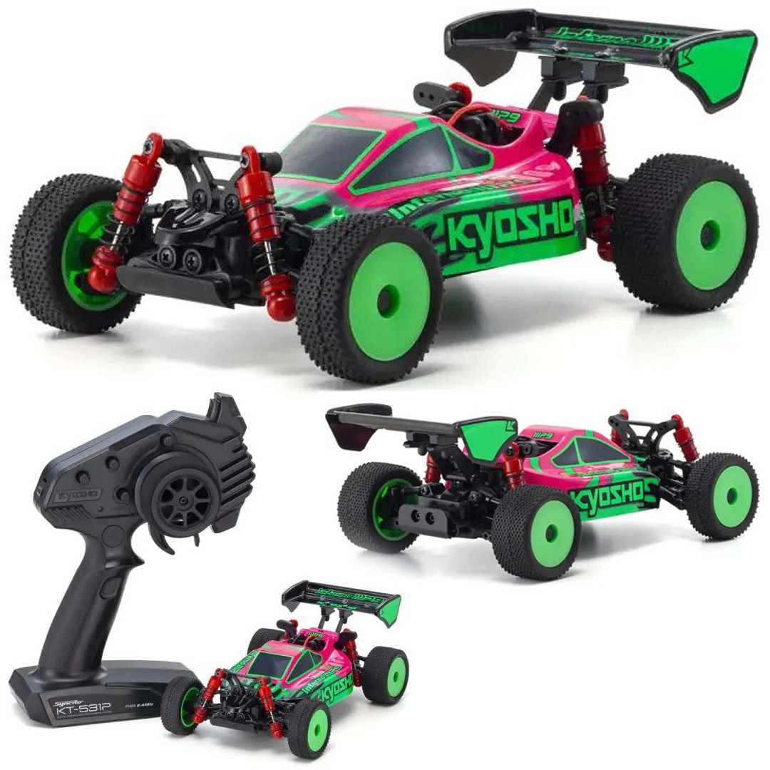 Kyosho 32093PGR 1/24 MINI-Z Buggy Ready Set INFERNO MP9 TKI Pink