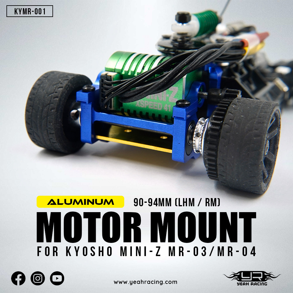 Yeah Racing KYMR-001DB Aluminum Motor Mount 90-94mm(LHM / RM) for