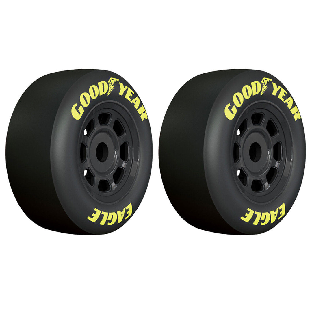 Pro-Line PRO1023410 1/7 Goodyear NASCAR F/R MTD 17mm Black Wheels