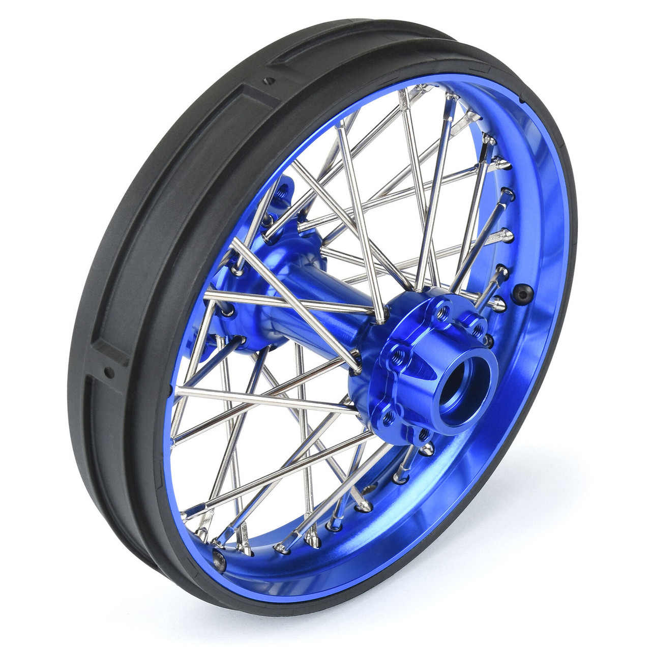 Pro-Line Bullyspoke V2 Bead Rear Wheel – Schwarz, Für Losi Promoto-MX RC-Motorrad, 1/4 Größe
