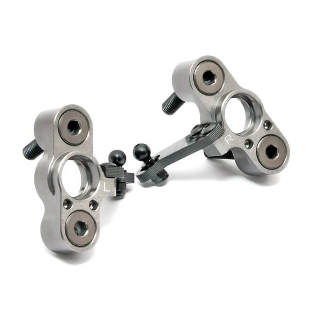 HoBao OP1-0077 CNC Aluminum Front Steering Block Set for Hyper TT2