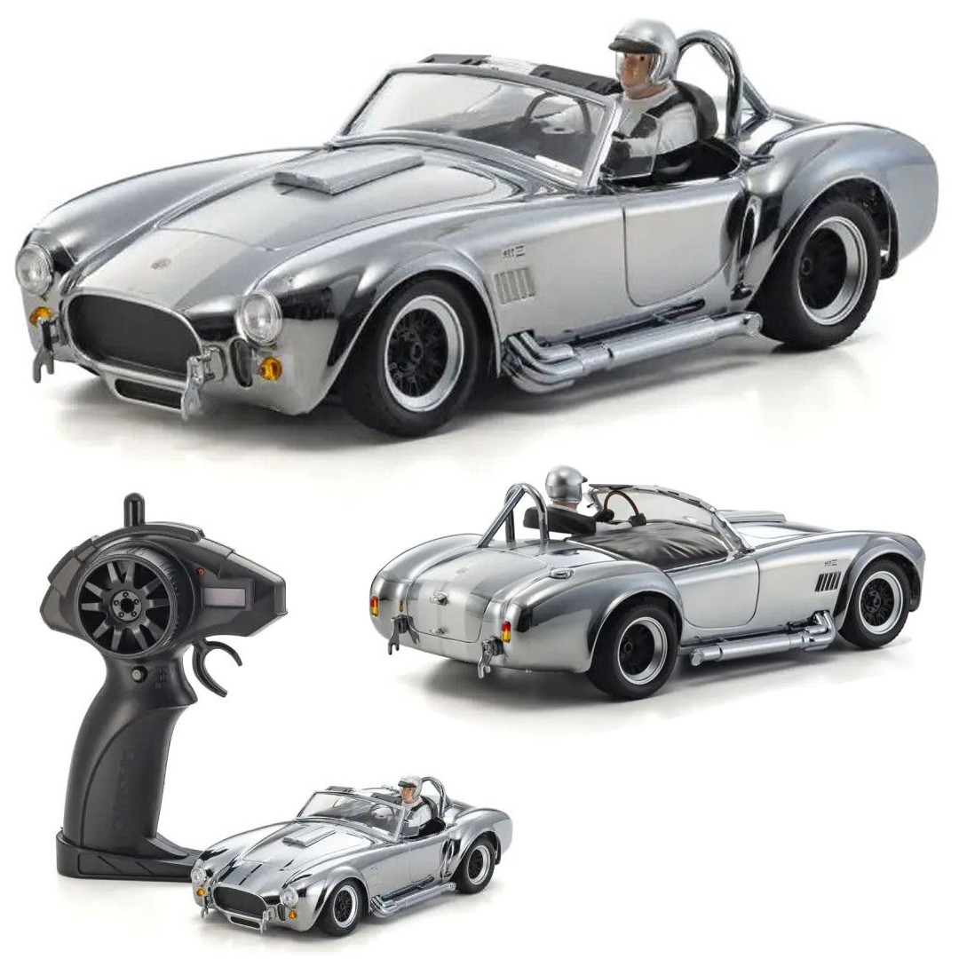 Kyosho 66610C FIRST Mini-Z Shelby Cobra 427 S/C RTR Chrome - Nitro