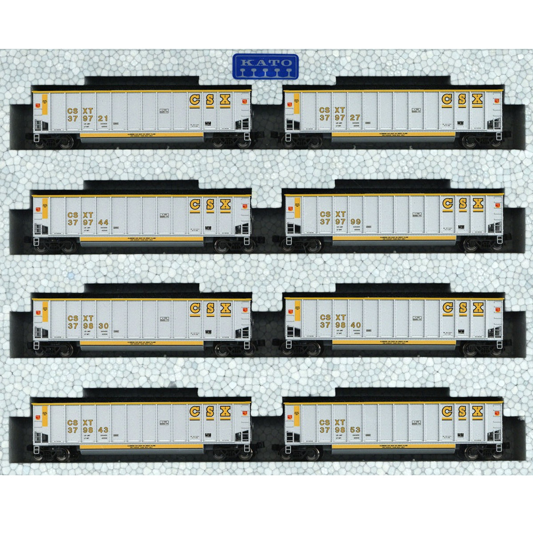Kato 106-4632 Bethgon Coalporter, CSX (8) Car Set N Scale - Nitro