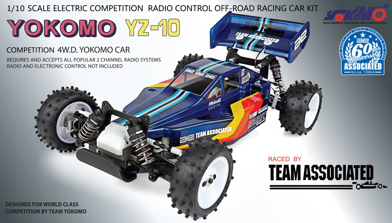 Associated 9065 1/10 Yokomo YZ-10 Classic 4WD Off-Road Buggy Blue