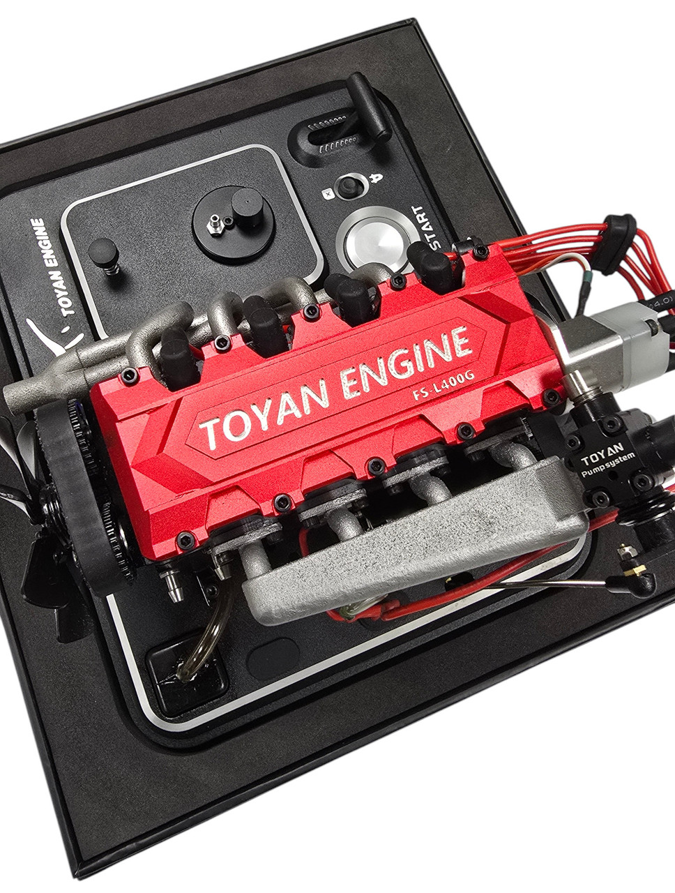 Toyan FS-L400 BGD-XP 4 Cylinder 4-stroke Nitro Engine w/ Base