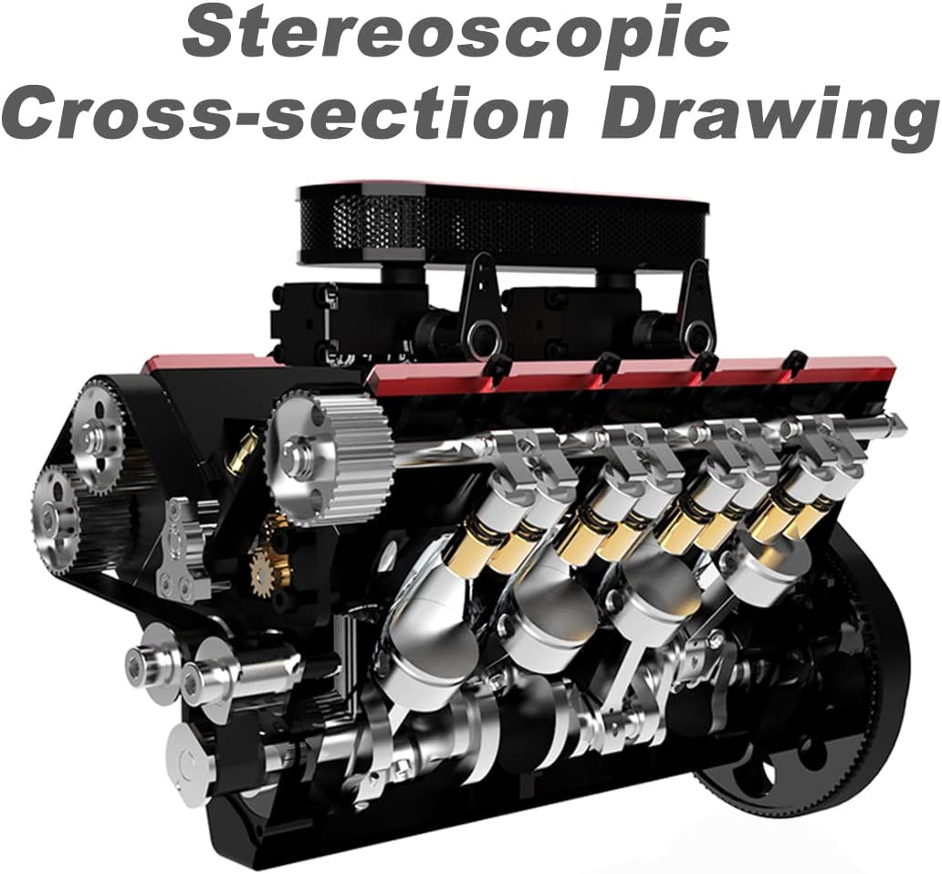 Toyan Motor V8 FS-V800 28cc DIY Stroke Cylinder RC Nitro