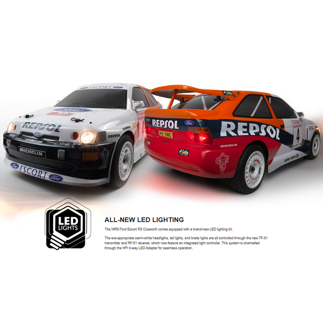 HPI 160557 1/8 WR8 NITRO 1996 Ford Escort Cosworth RTR 4WD Rally