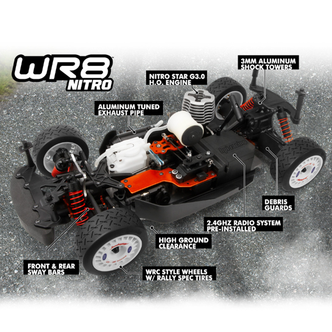 HPI 160557 1/8 WR8 NITRO 1996 Ford Escort Cosworth RTR 4WD Rally