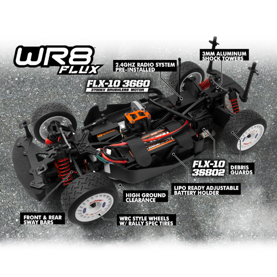 HPI 160558 1/8 WR8 FLUX 1996 Ford Escort Cosworth RTR 4WD Electric