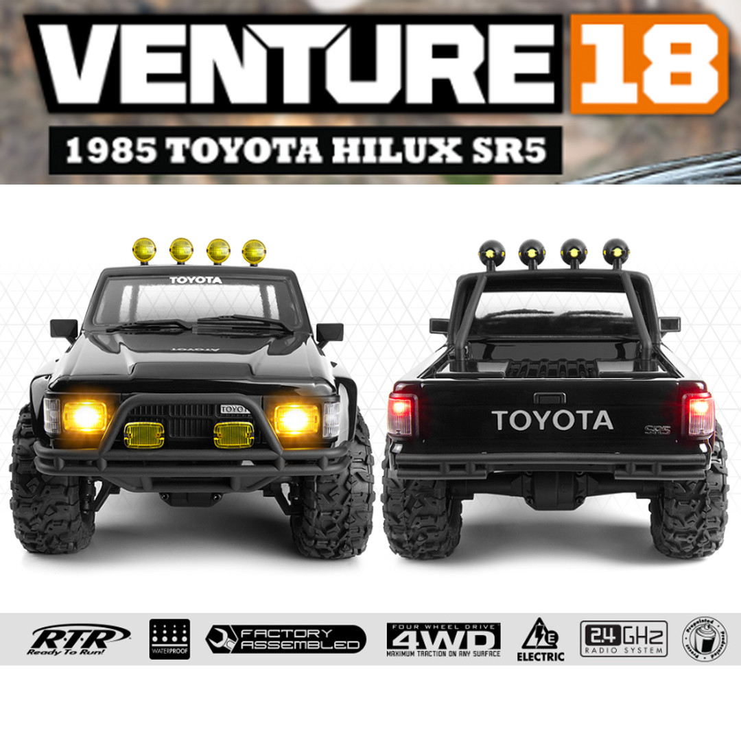 HPI 160800 1/18 Venture18 Brushed 1985 Toyota Hilux SR5 4WD RTR