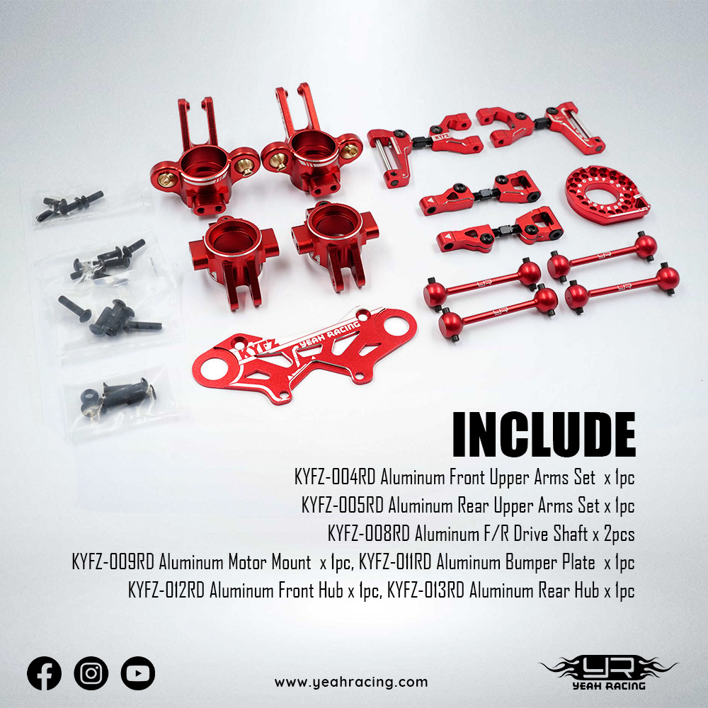 Yeah Racing KYFZ-S01RD Aluminum Essential Conversion Kit for