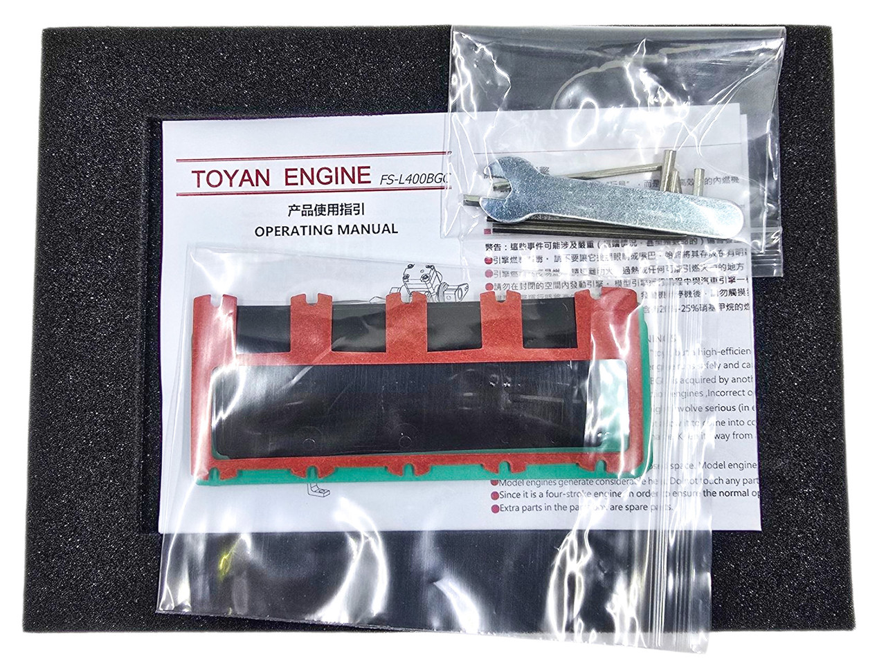 Toyan Motor FS-L400 BGC 14CC DIY 4 Stroke 4 Cylinder RC Gasoline