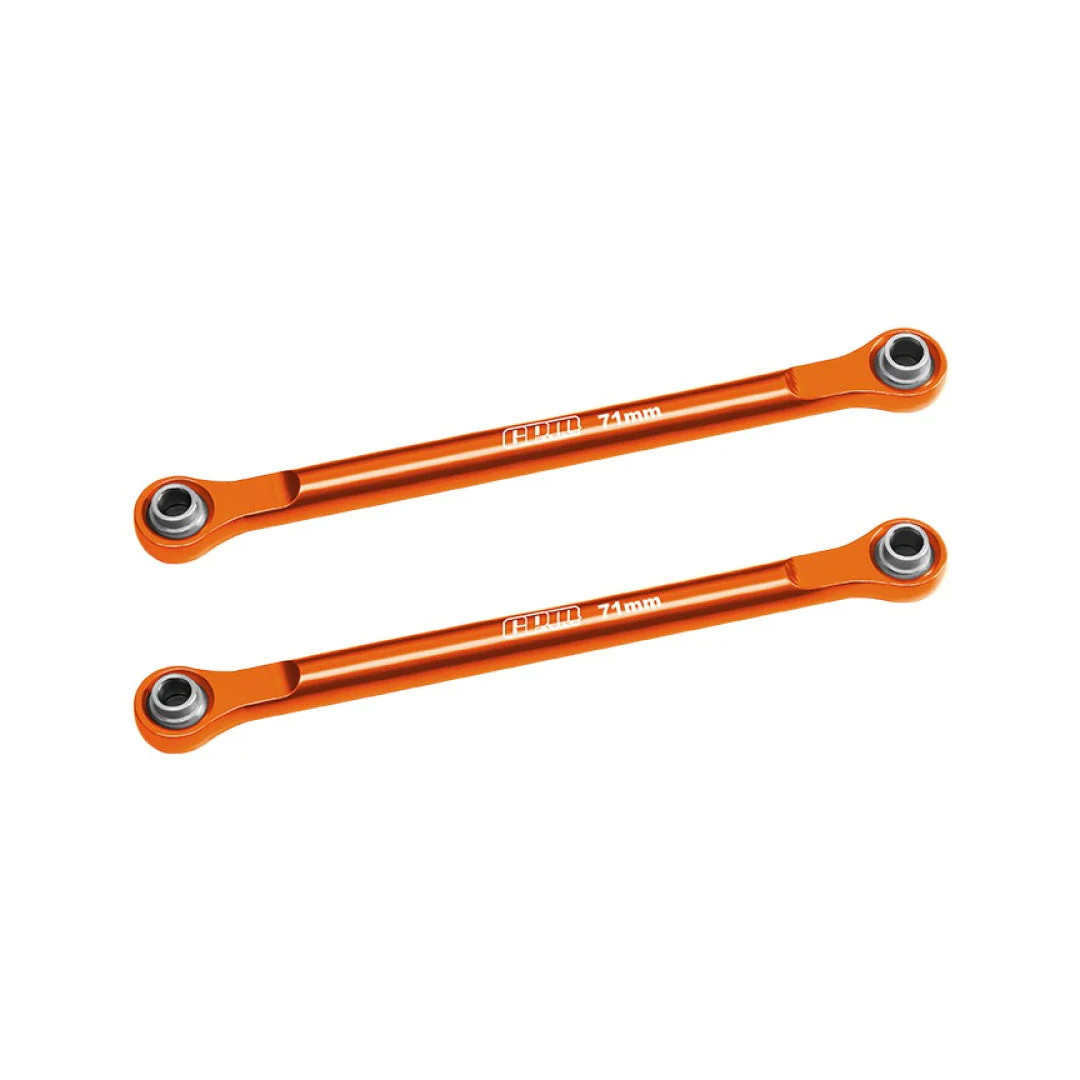 GPM Aluminum 7075-T6 Alloy Front Steering Toe Links Orange for