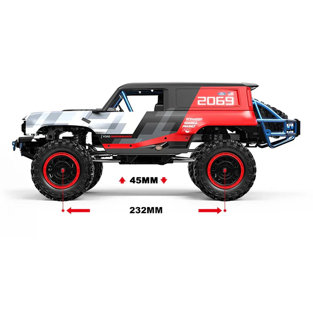 MJX RC Hyper Go H12P 1/12 Crawler - Licensed Ford Bronco Baja 1000